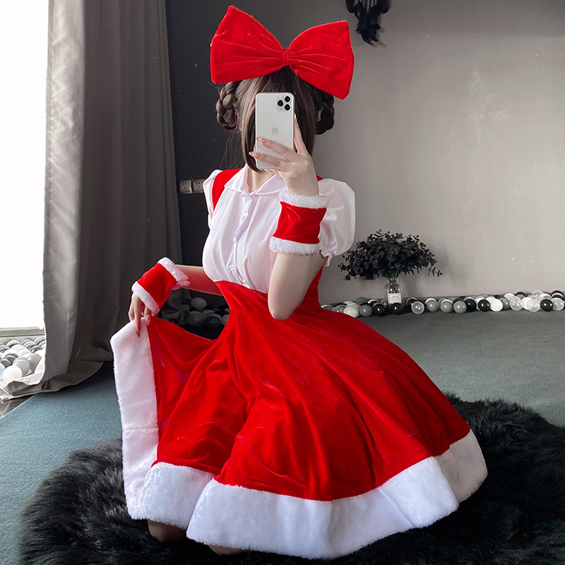 Trajes de Natal, vestidos de Natal, cenários de cosplay, roupas de apresentaçãono palco de renas de Natal, uniformes de casa de artes de Natal95 Preço:$139.99